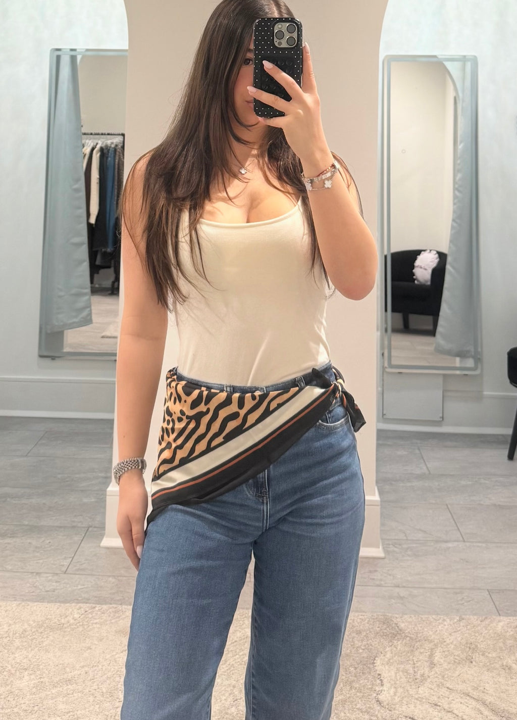 Leopard Silk Scarf