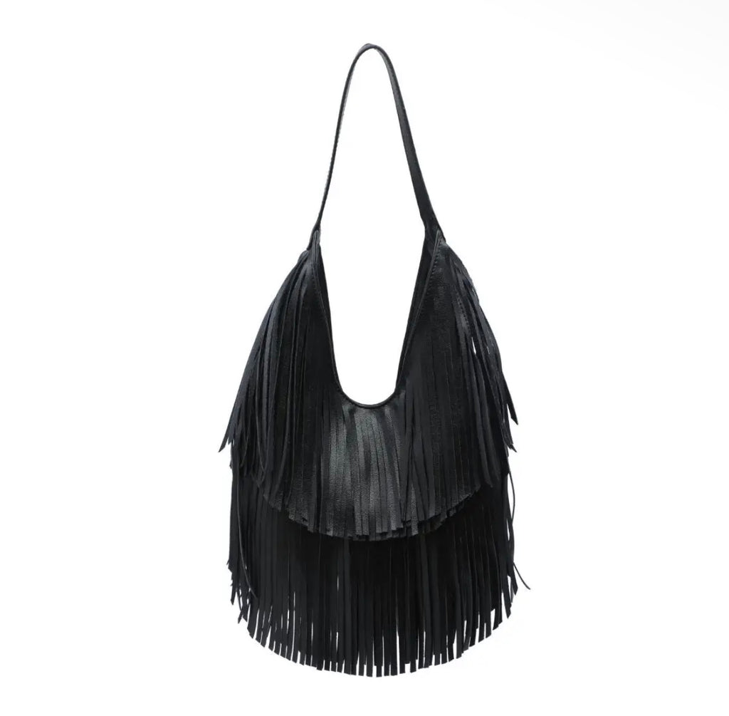 Fringe Leather Bag