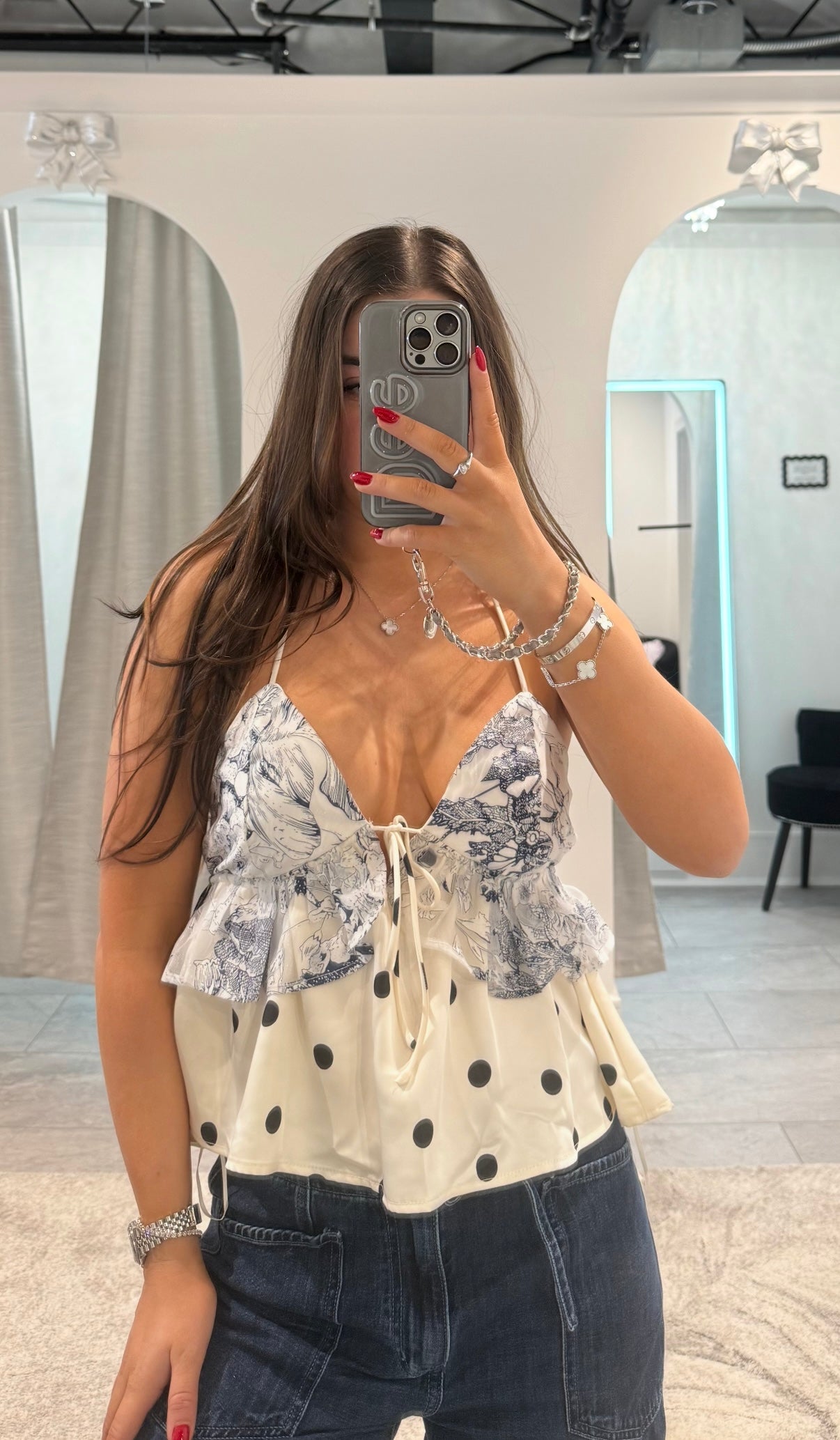 Cyrus Peplum Top