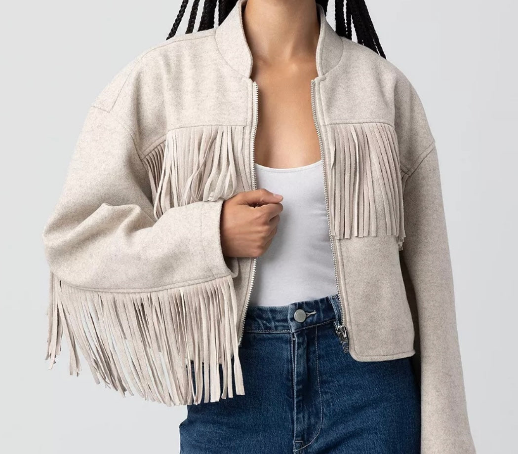Own it fringe jacket