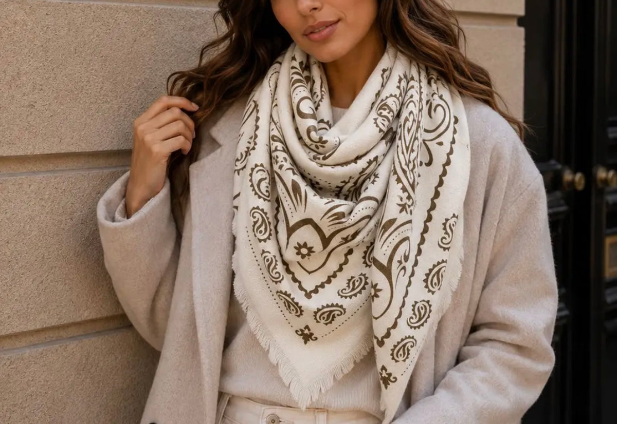 Large Bandana "Shall" Scarf
