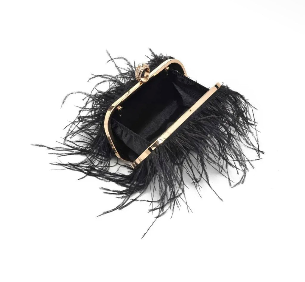 Harlow Feather Bag