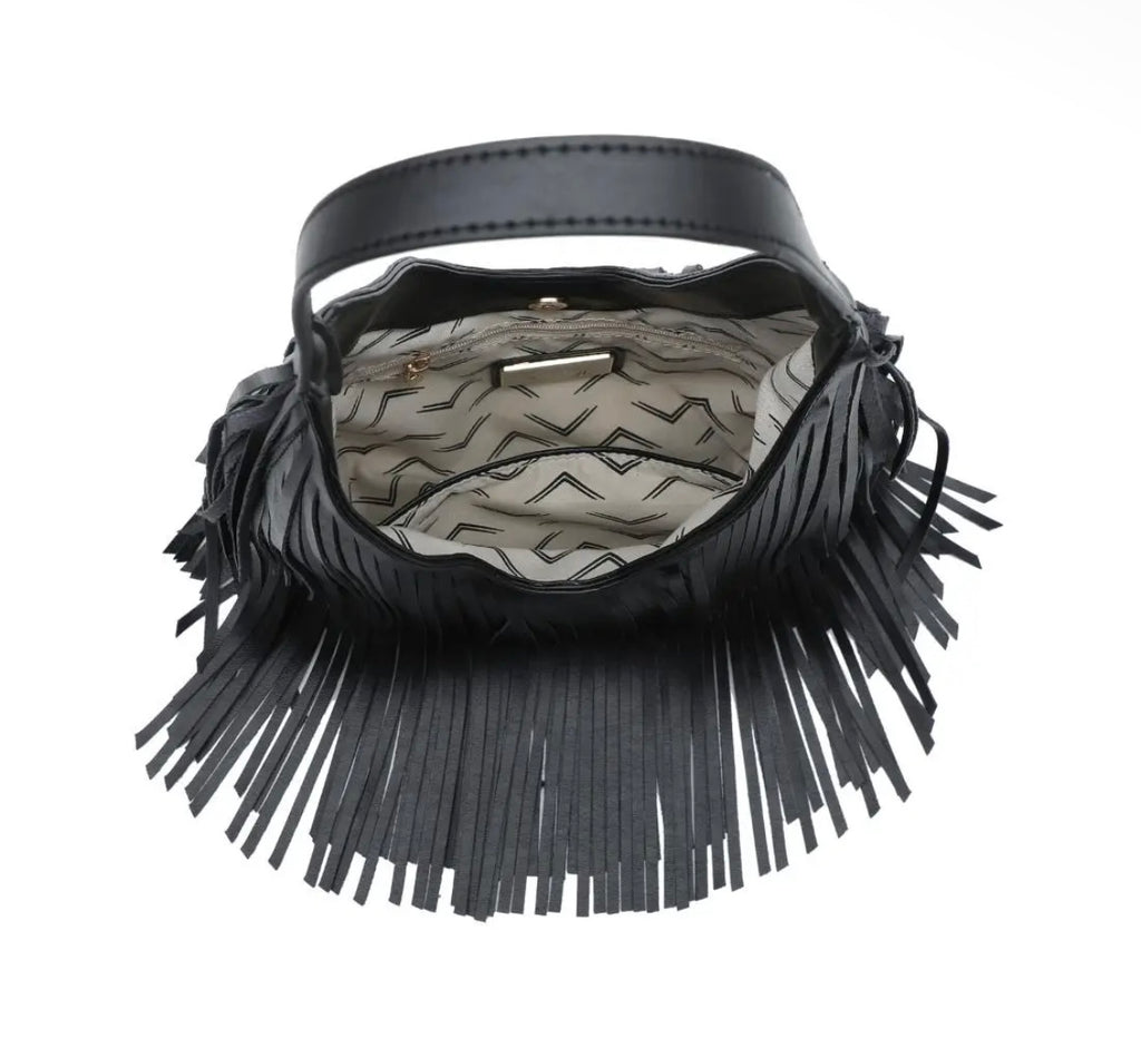 Fringe Leather Bag