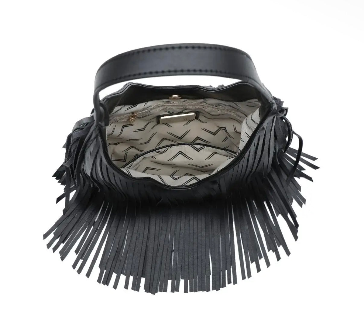 Fringe Leather Bag