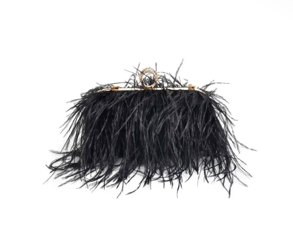 Harlow Feather Bag