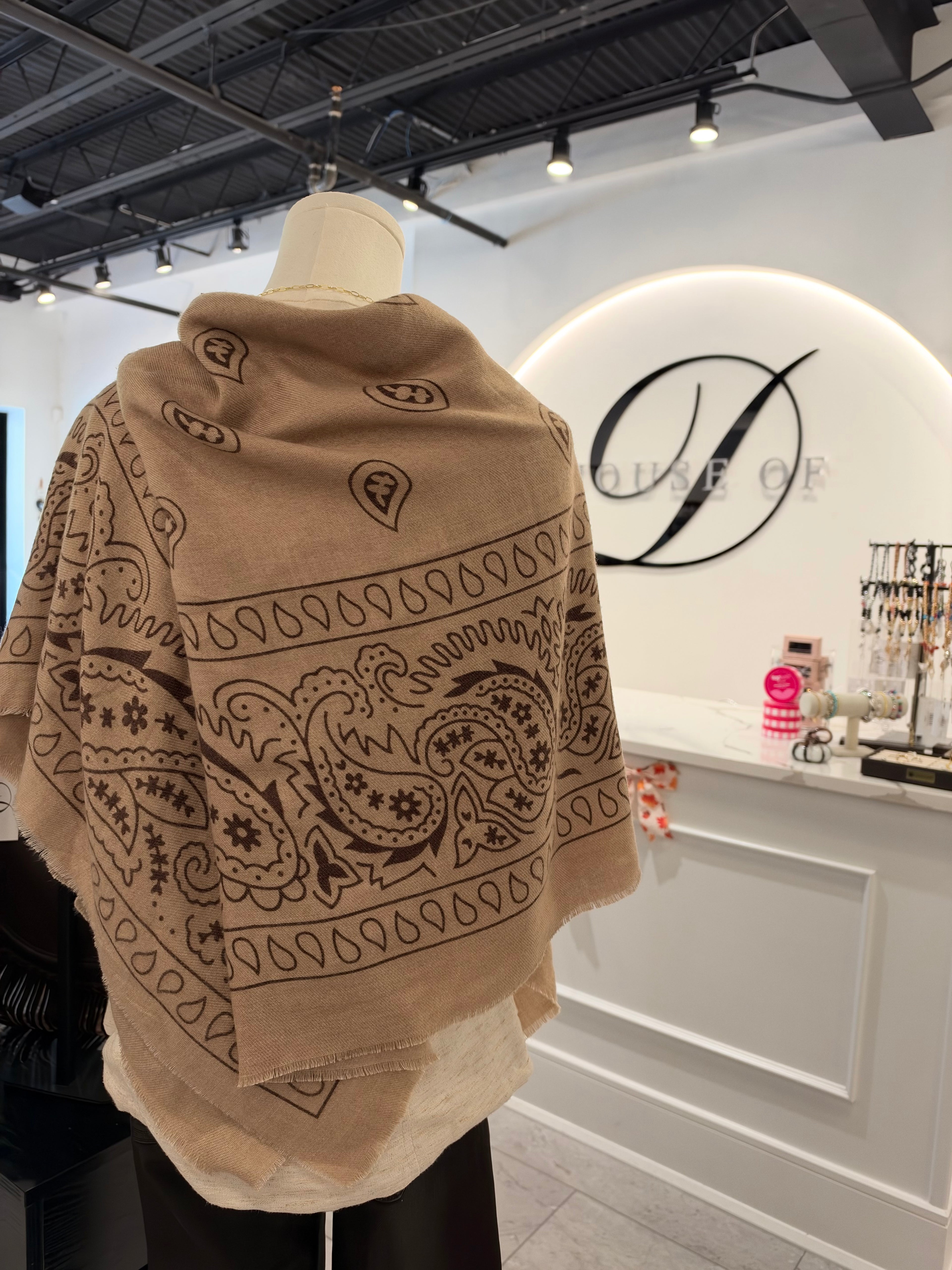 Large Bandana "Shall" Scarf