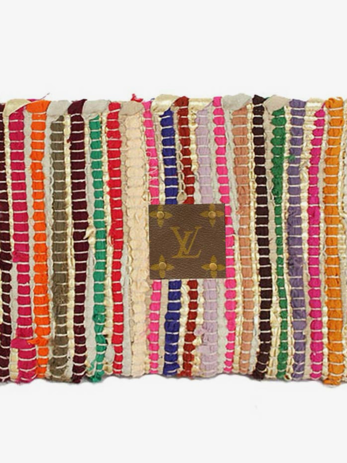 LV Straw Wristlet