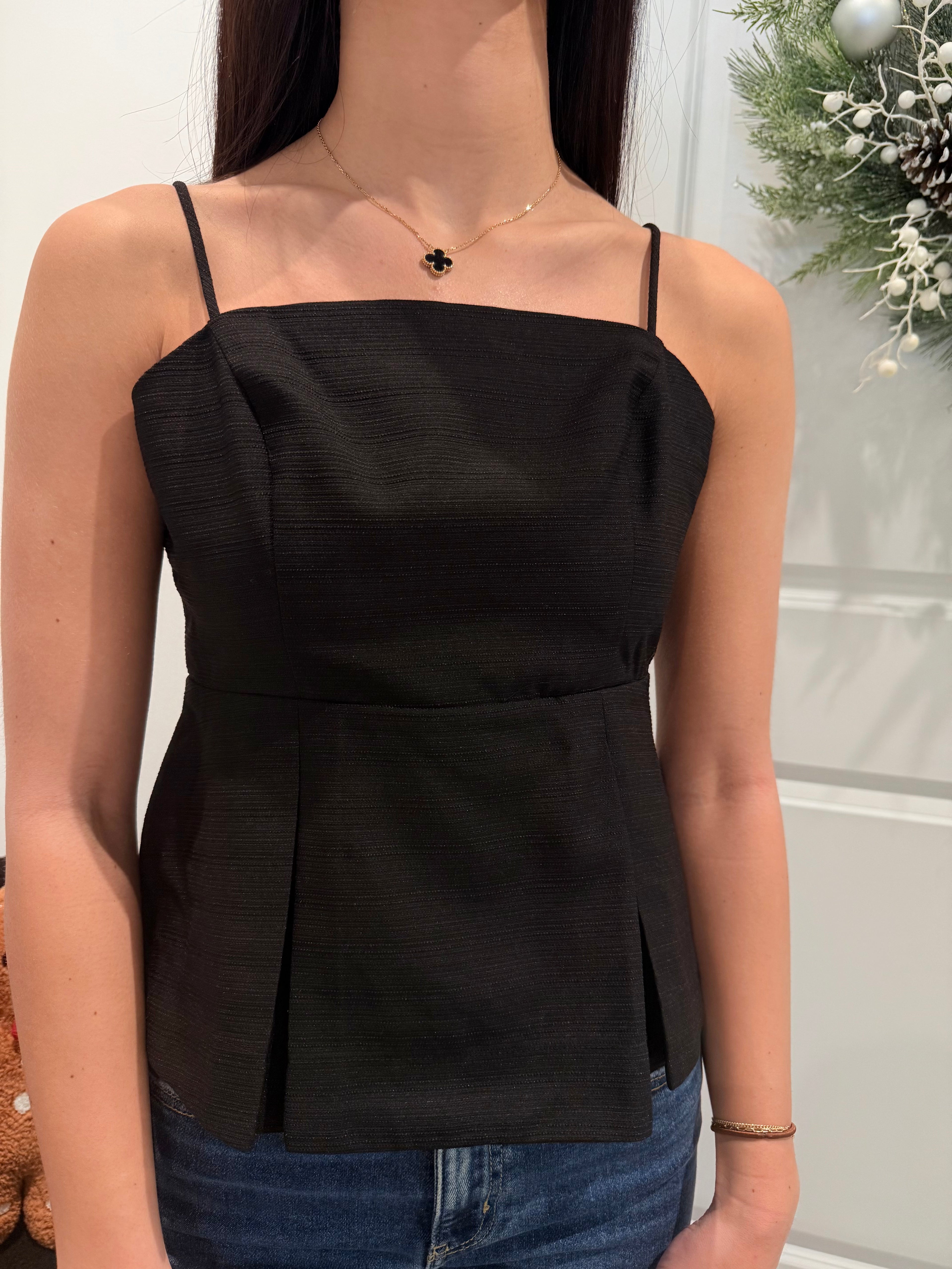 Everly Jacquard Babydoll Cami