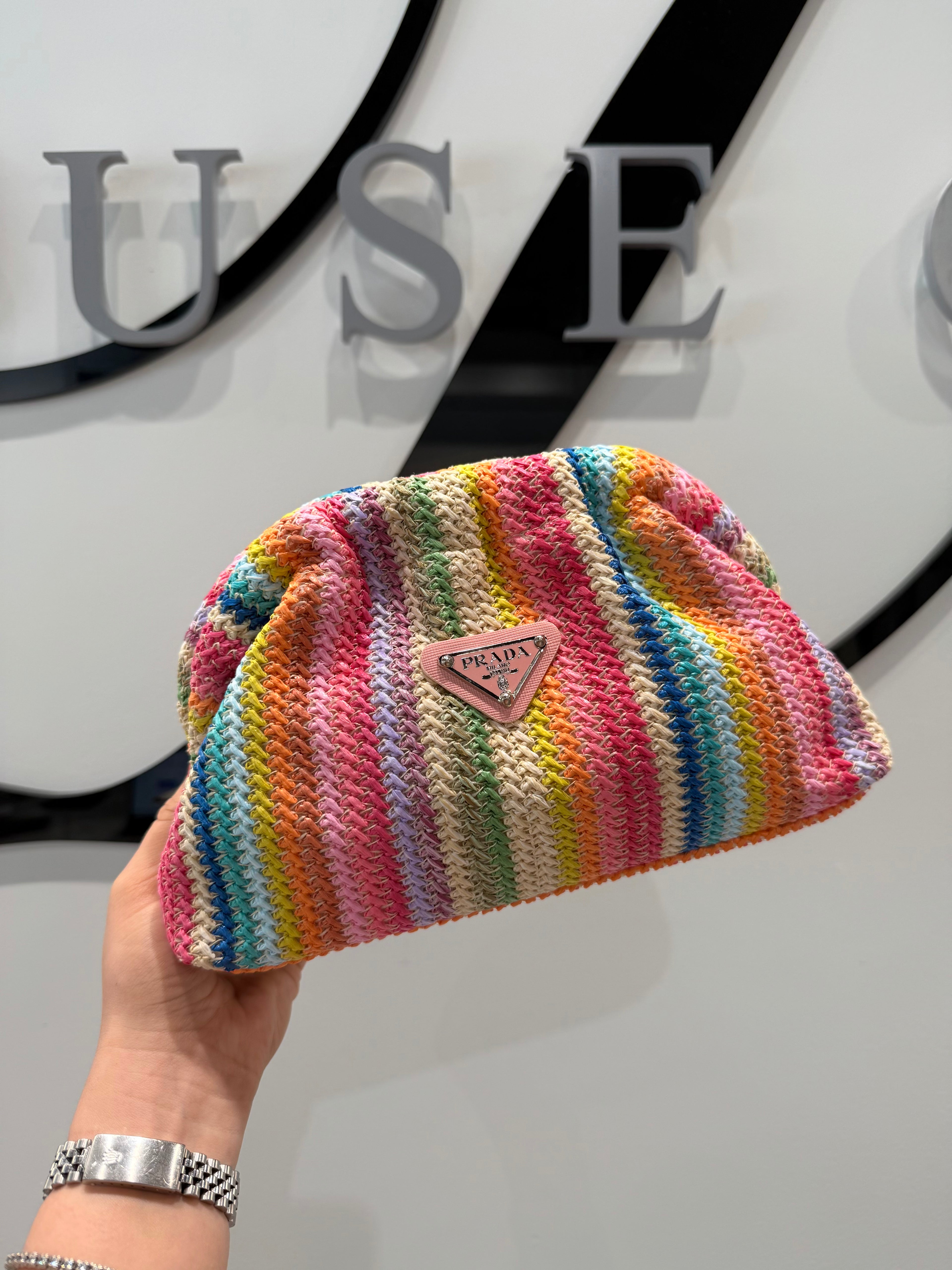 Rainbow Prada Clutch