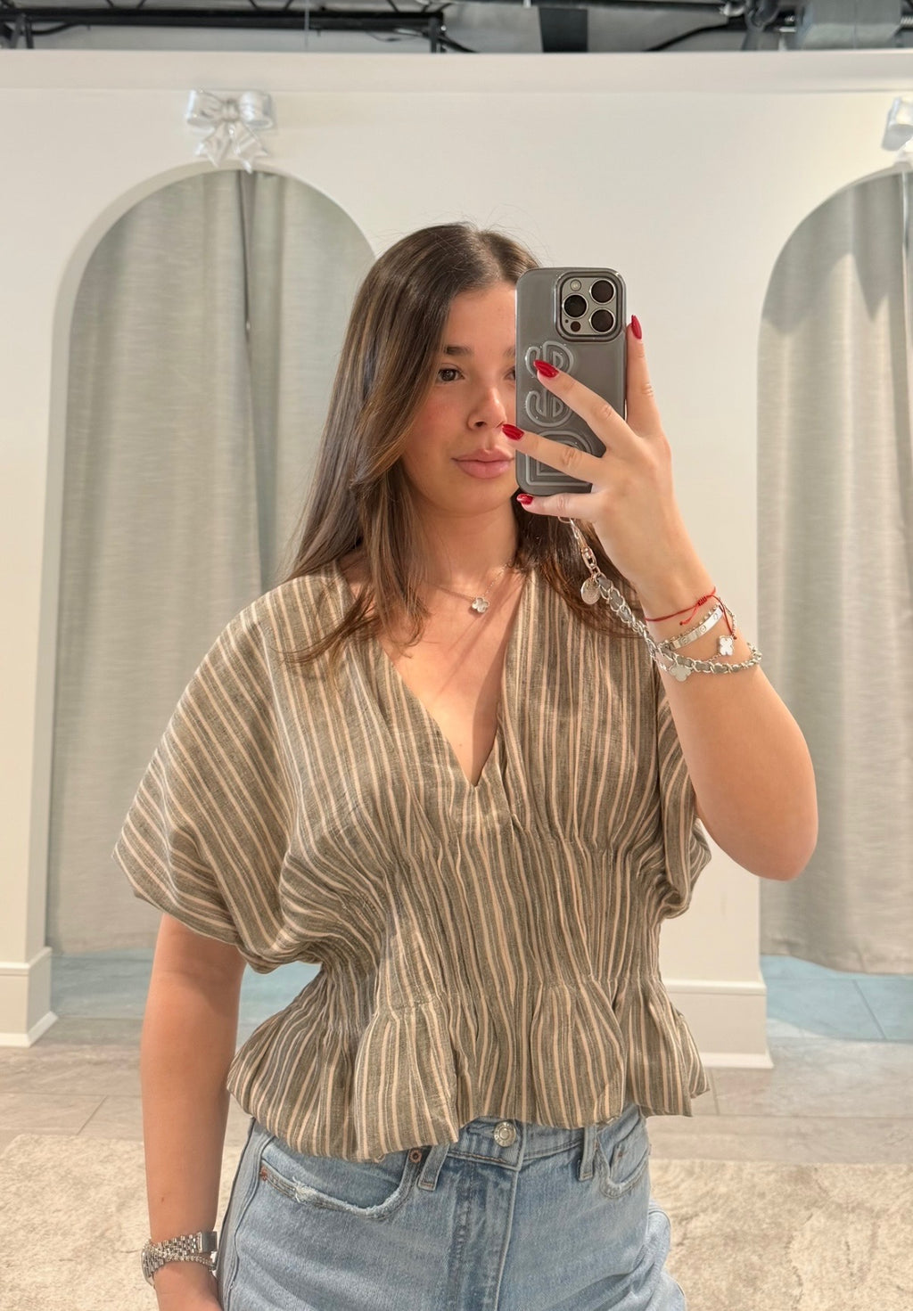 Shelly Peplum Top