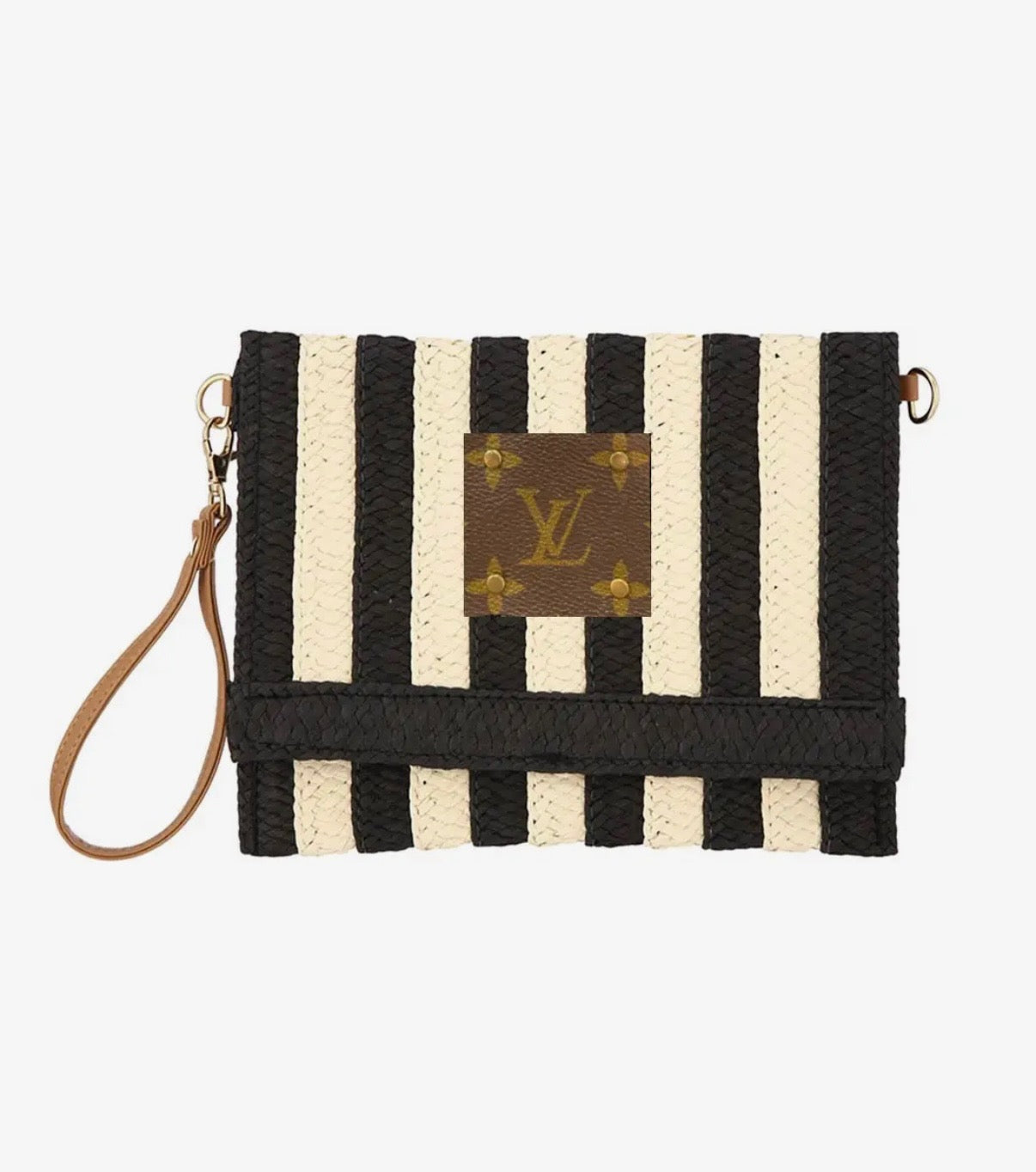 LV Straw Wristlet