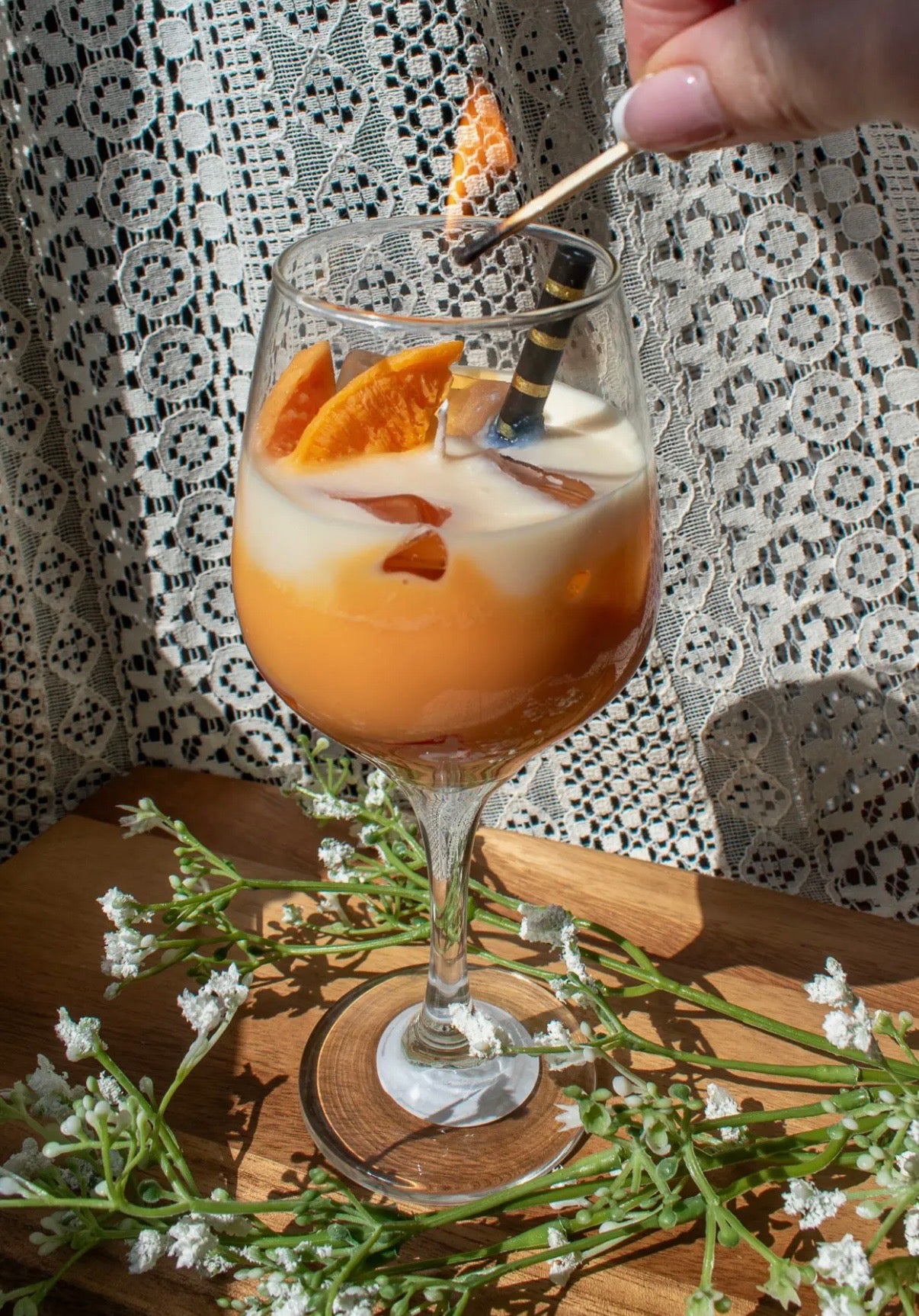 Aperol Spritz Candle