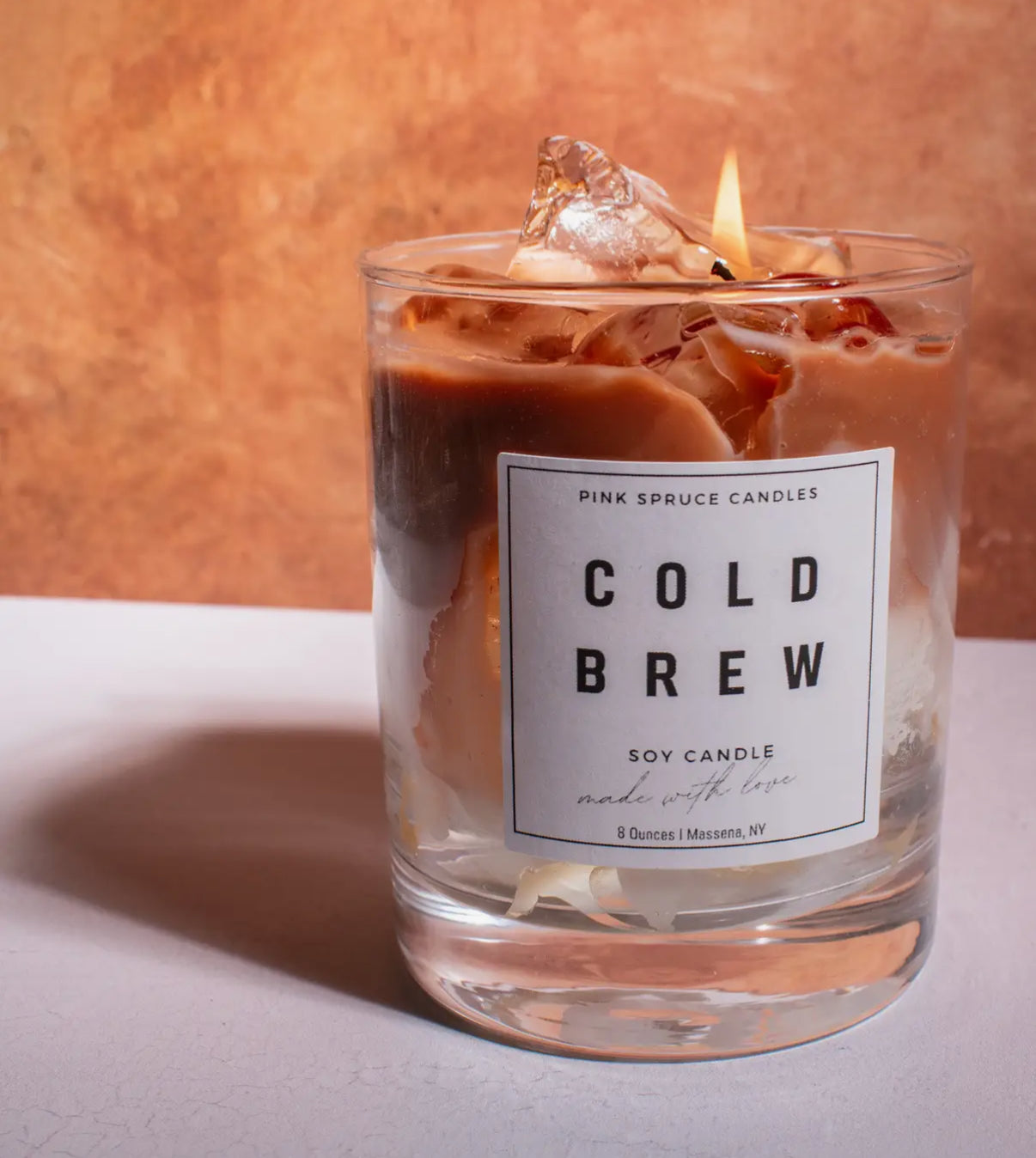 Iced coffee candle