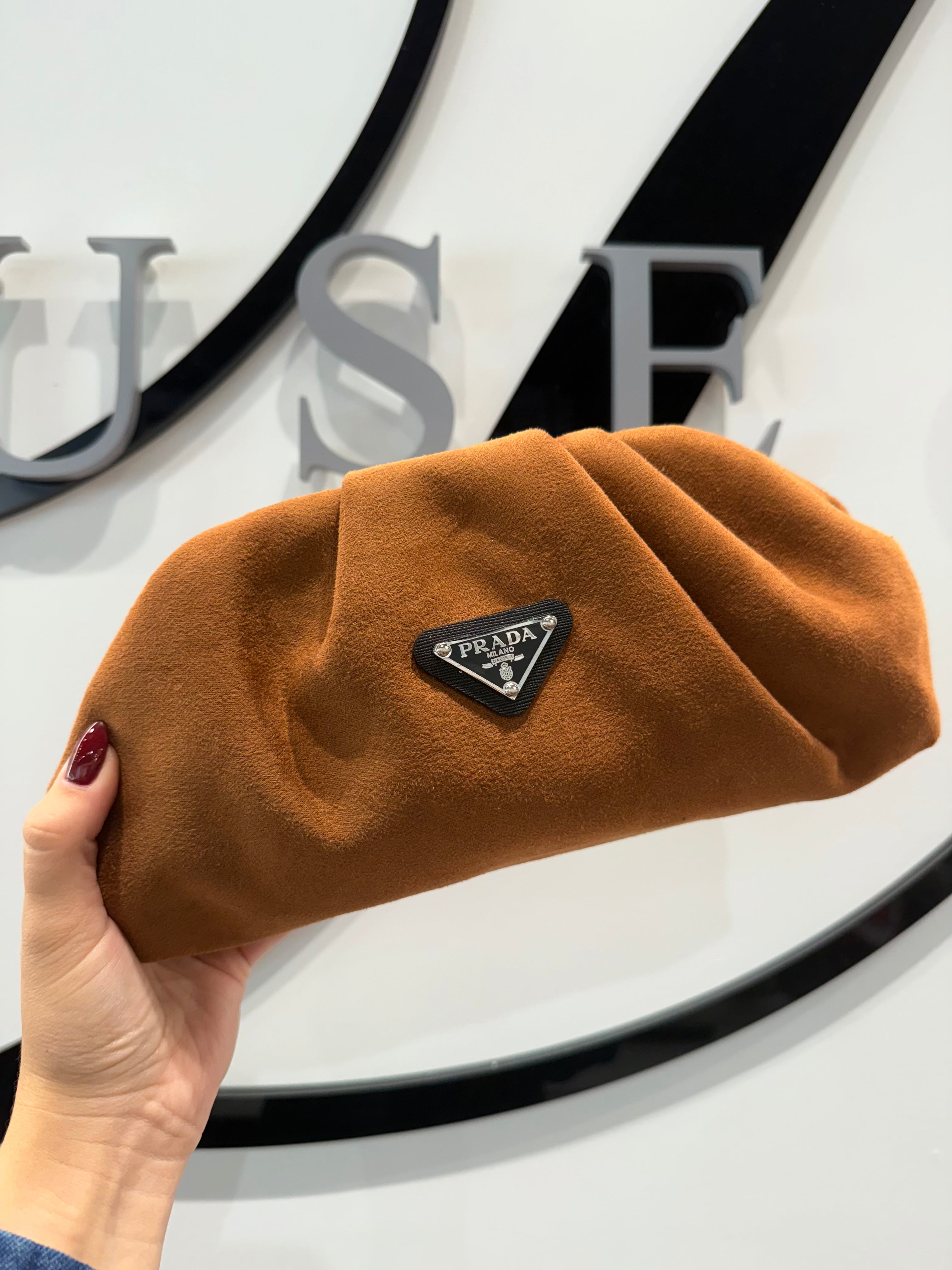 Prada Suede Clutch