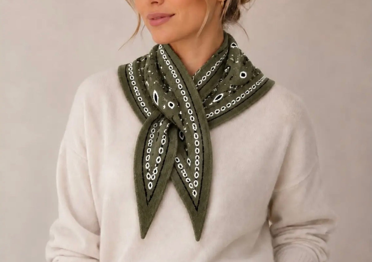 Small Bandana Tie Scarf
