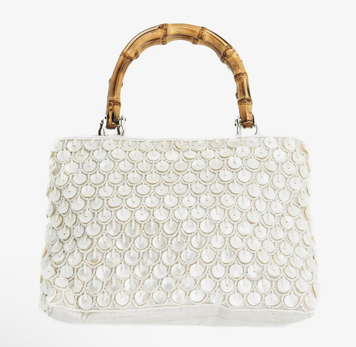 Pearl Bamboo Handle Bag