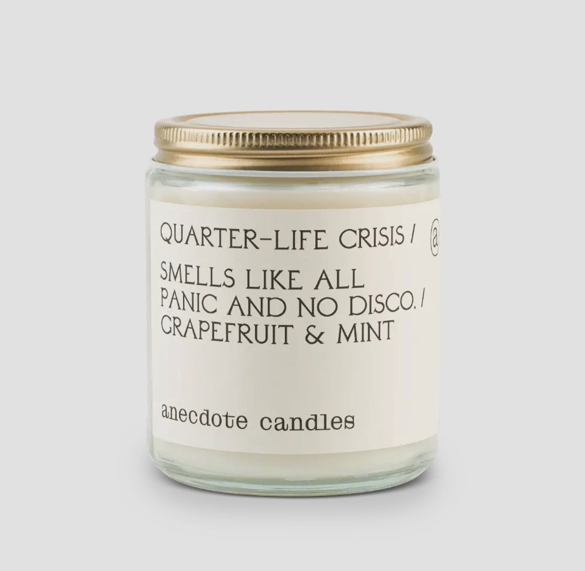 Quarter life crisis candle