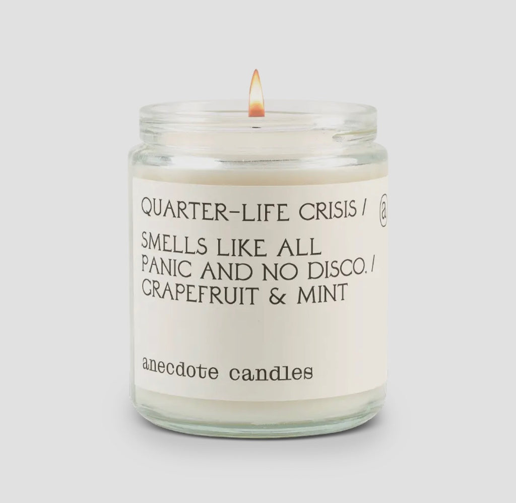 Quarter life crisis candle