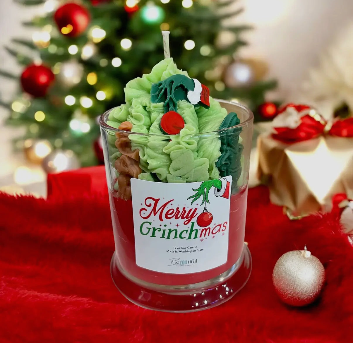 Merry Grinchmas Candle