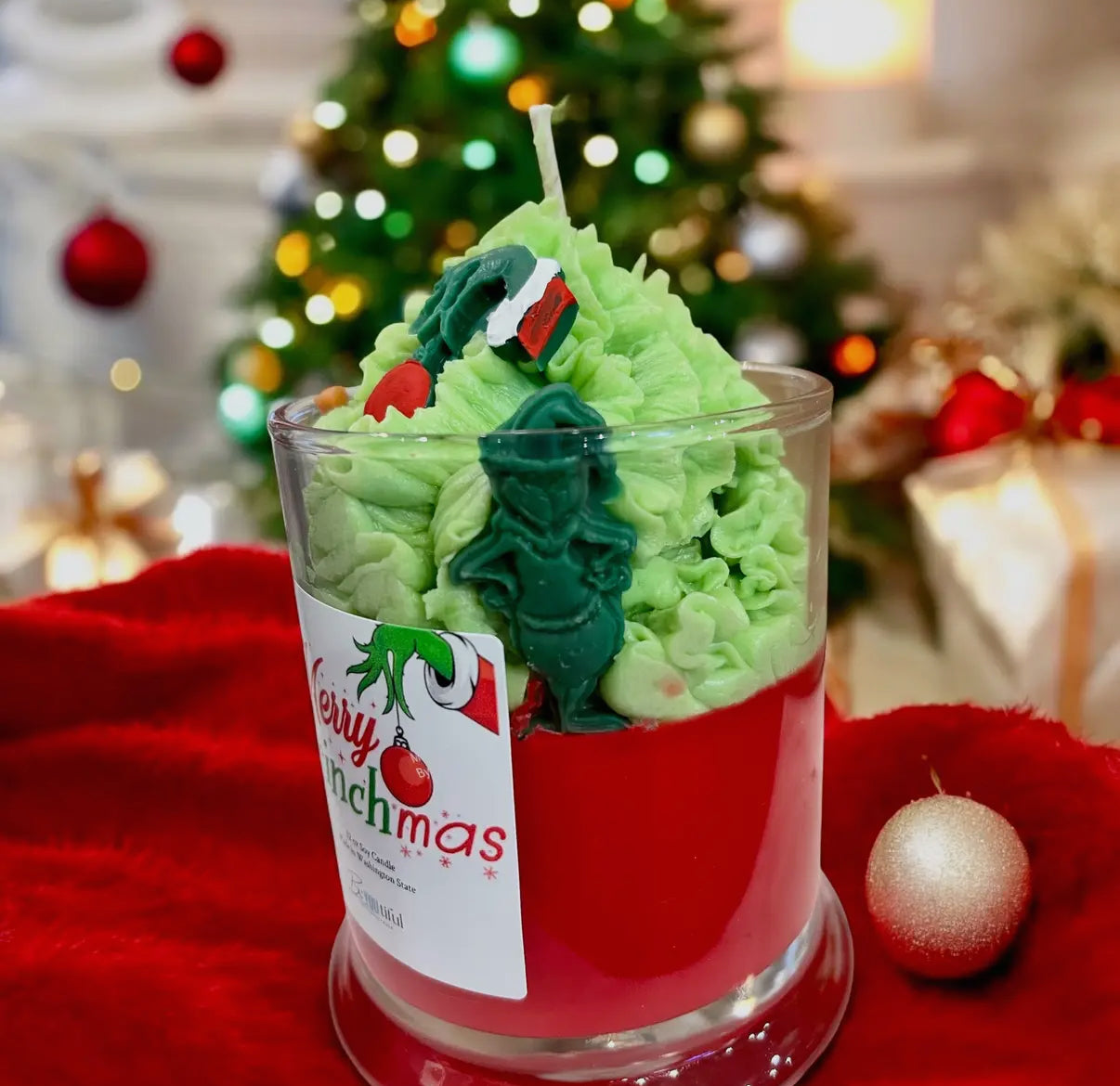 Merry Grinchmas Candle