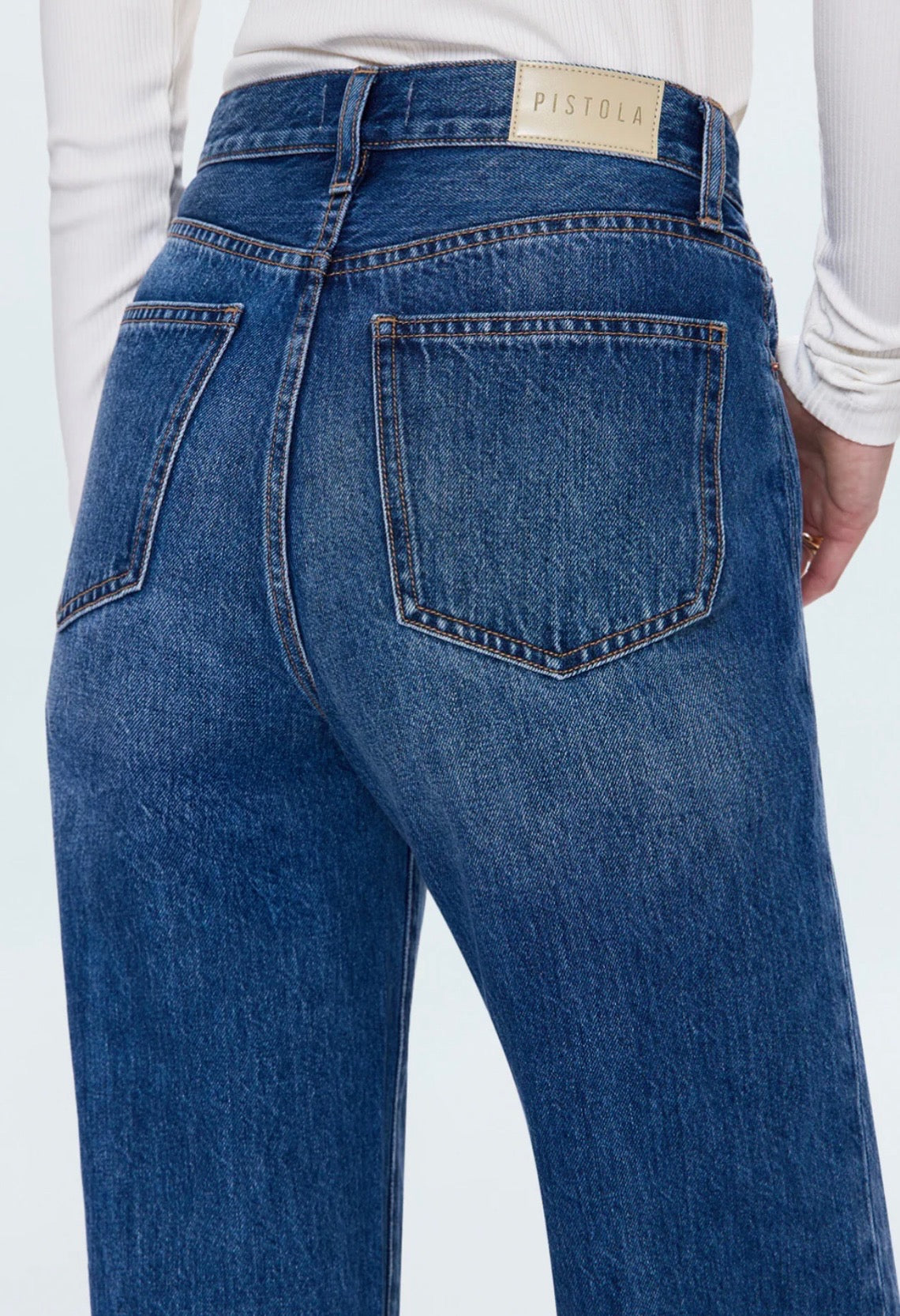 Cassie crop super high rise straight