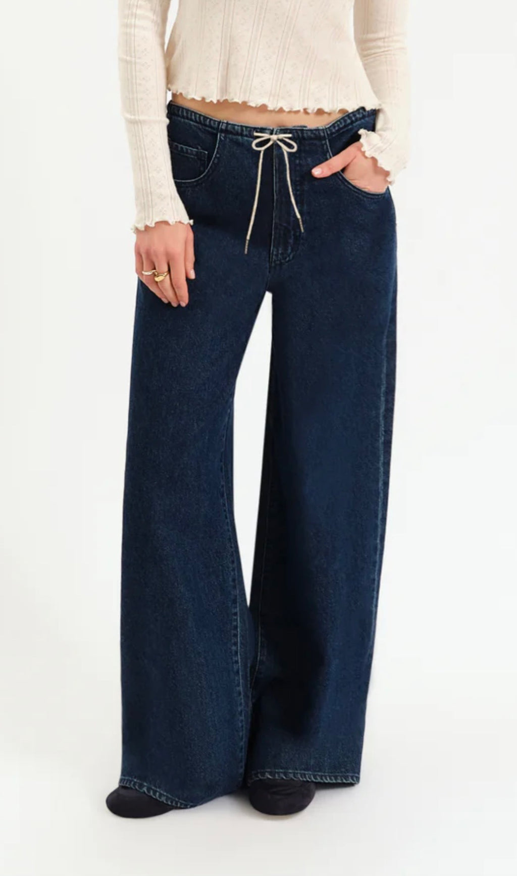 Madison Mid Rise Wide Leg