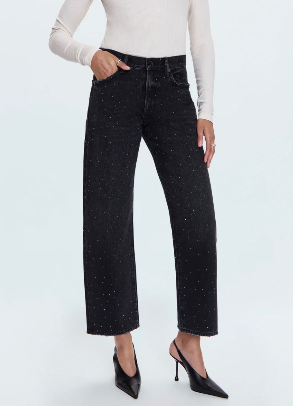 Lexi Mid Rise Studded