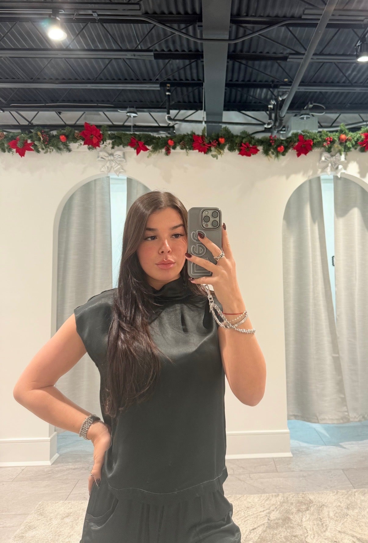 Mock Neck Muscle Tee