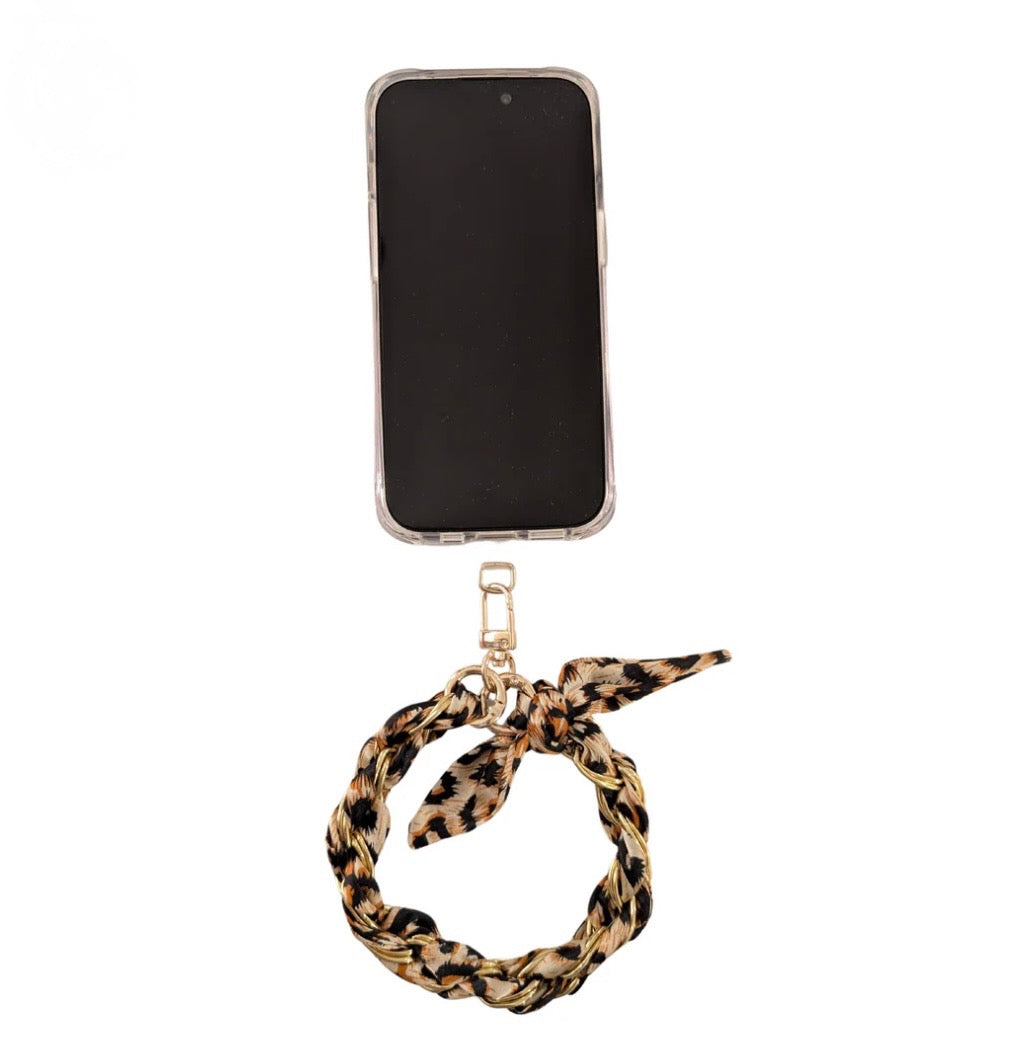 Leopard phone chain
