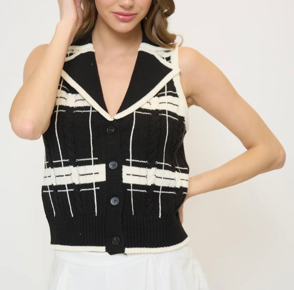 Eden Stitch Sleeveless Vest