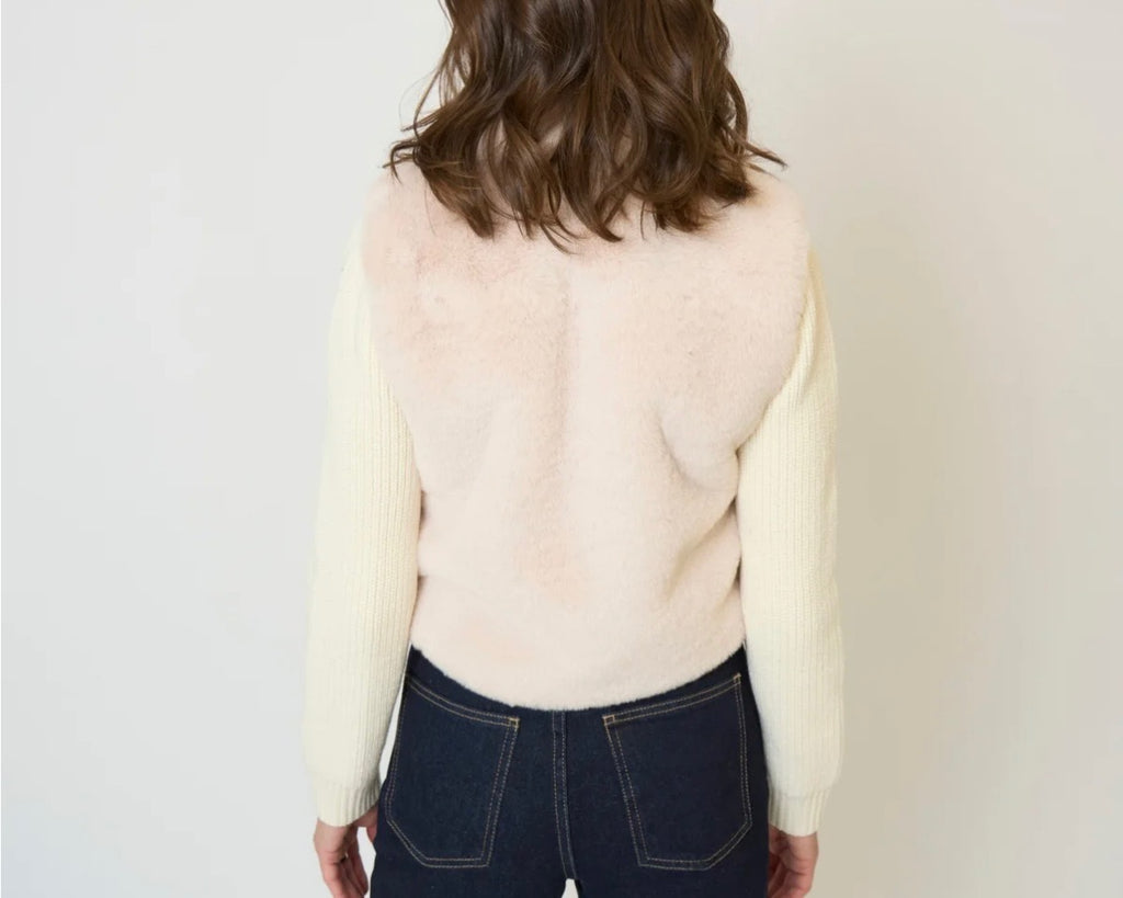 Gia cropped fur sweater