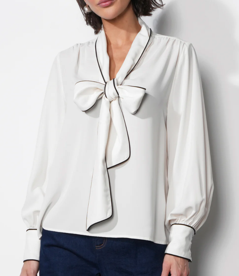 Shai Tie Neck Blouse