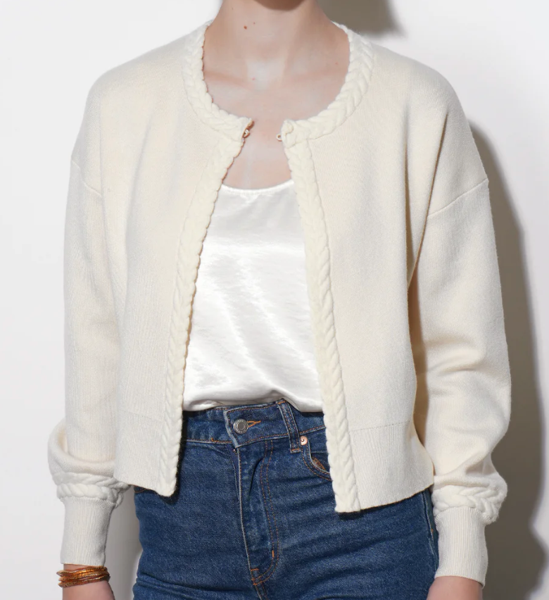 Teagan Braid Detail Cardigan