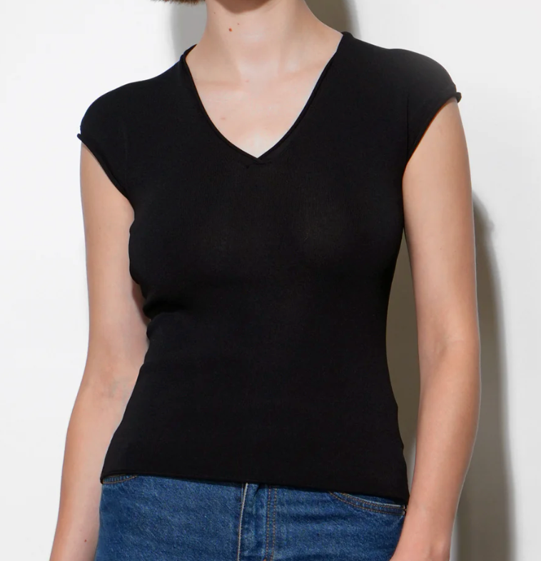 Natalie Deep V Knit Top