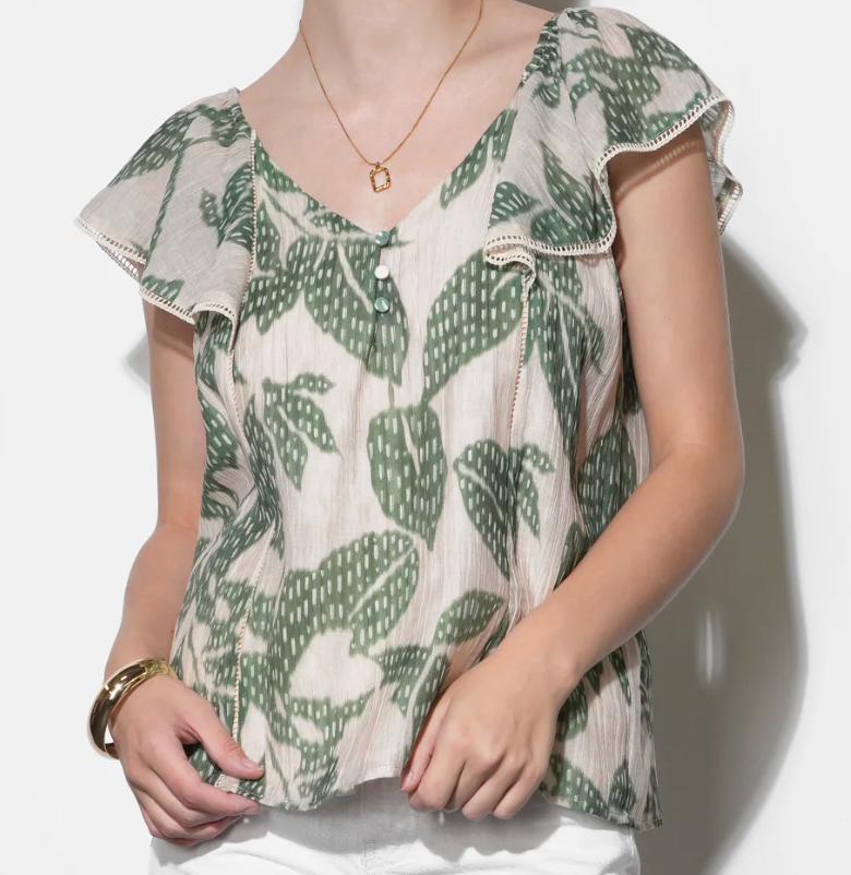 Emma Flutter Sleeve Top