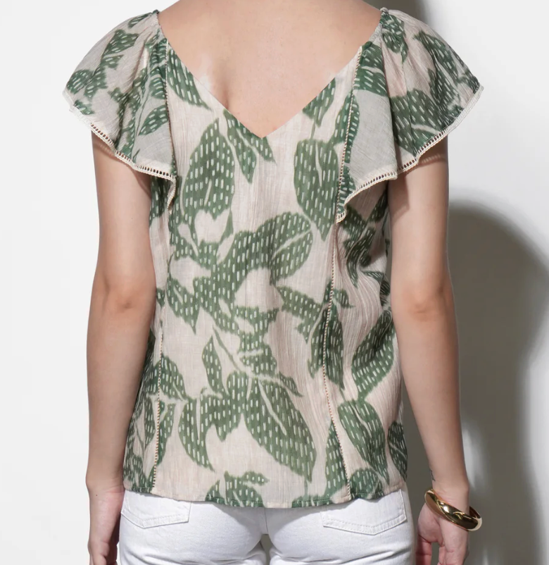 Emma Flutter Sleeve Top