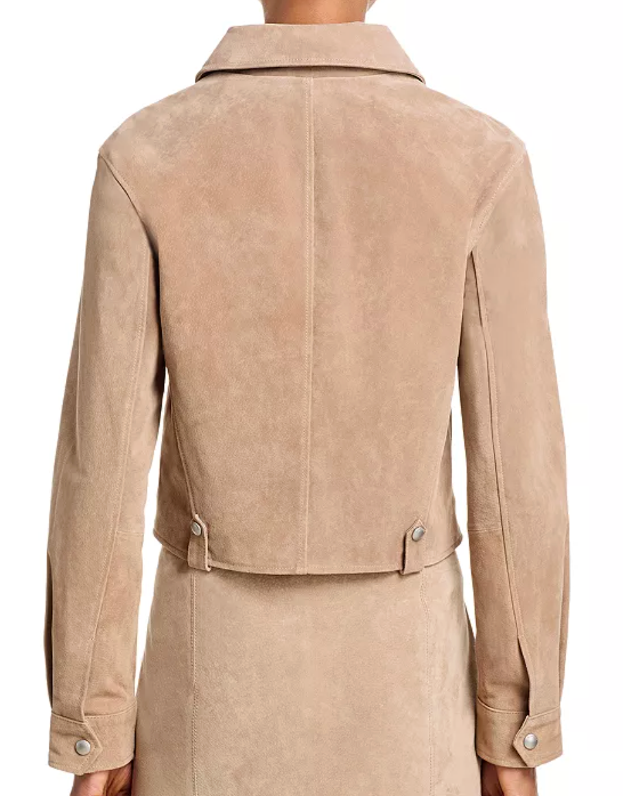 Latte Frap Suede Jacket