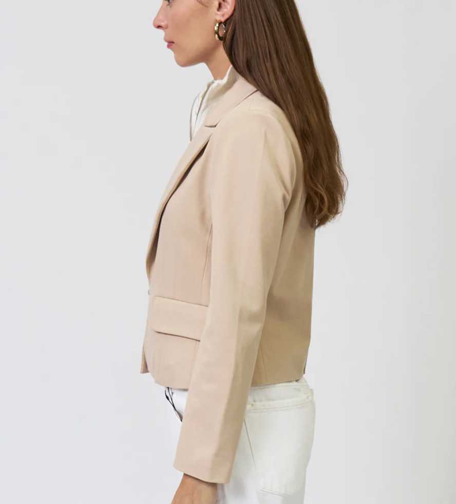 Chloe Nautical Stripe Sweater Blazer