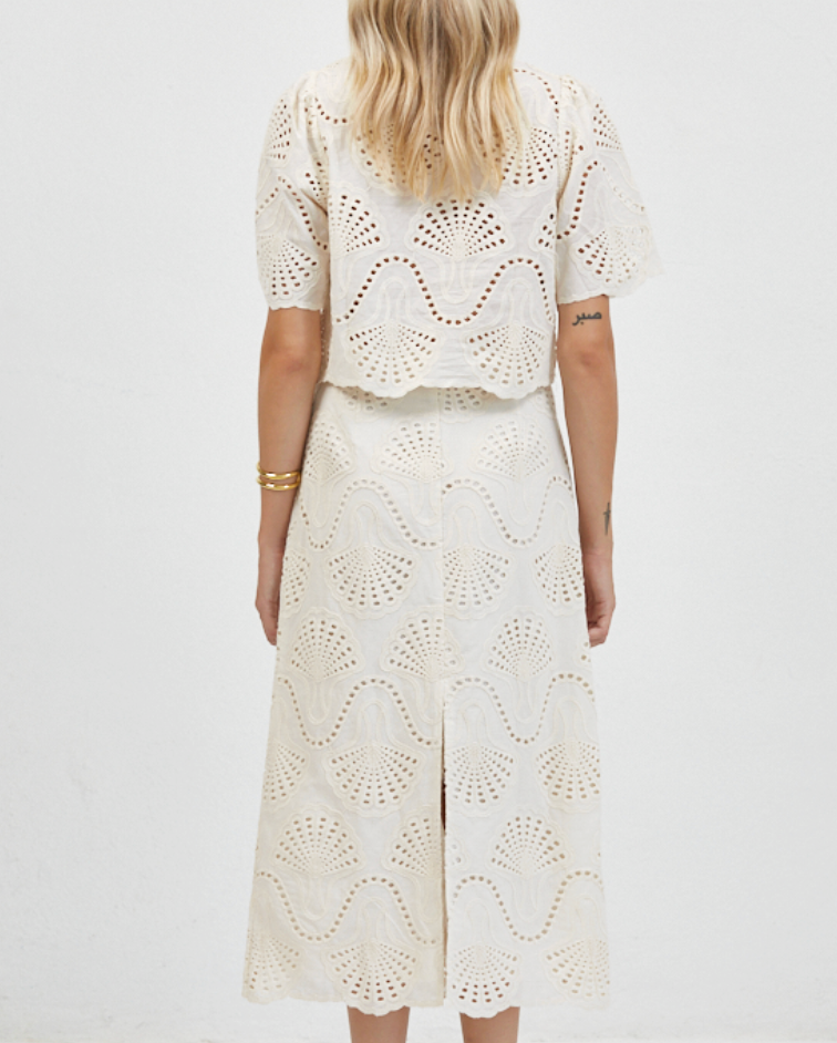 Cannes Eyelit Top