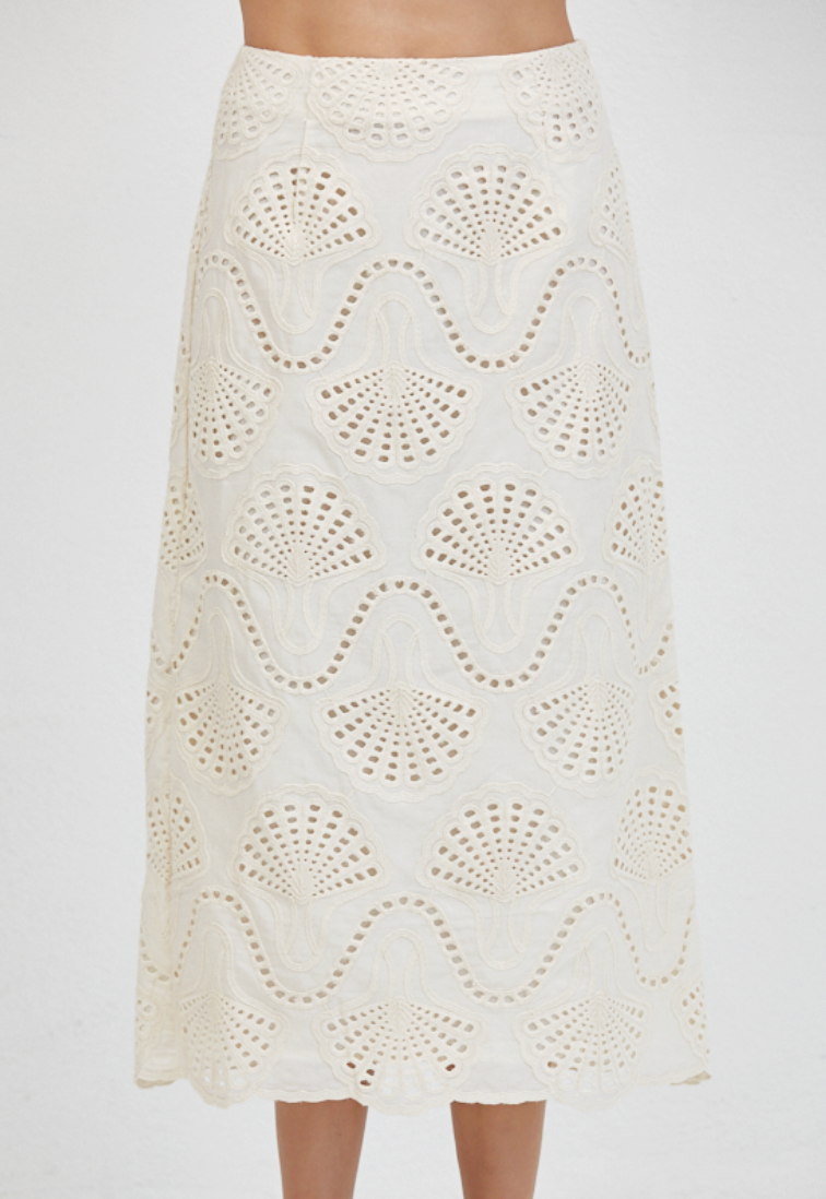 Cannes Eyelit Skirt
