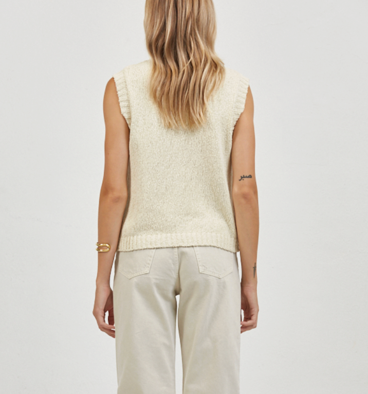 Mod Button Vest Top