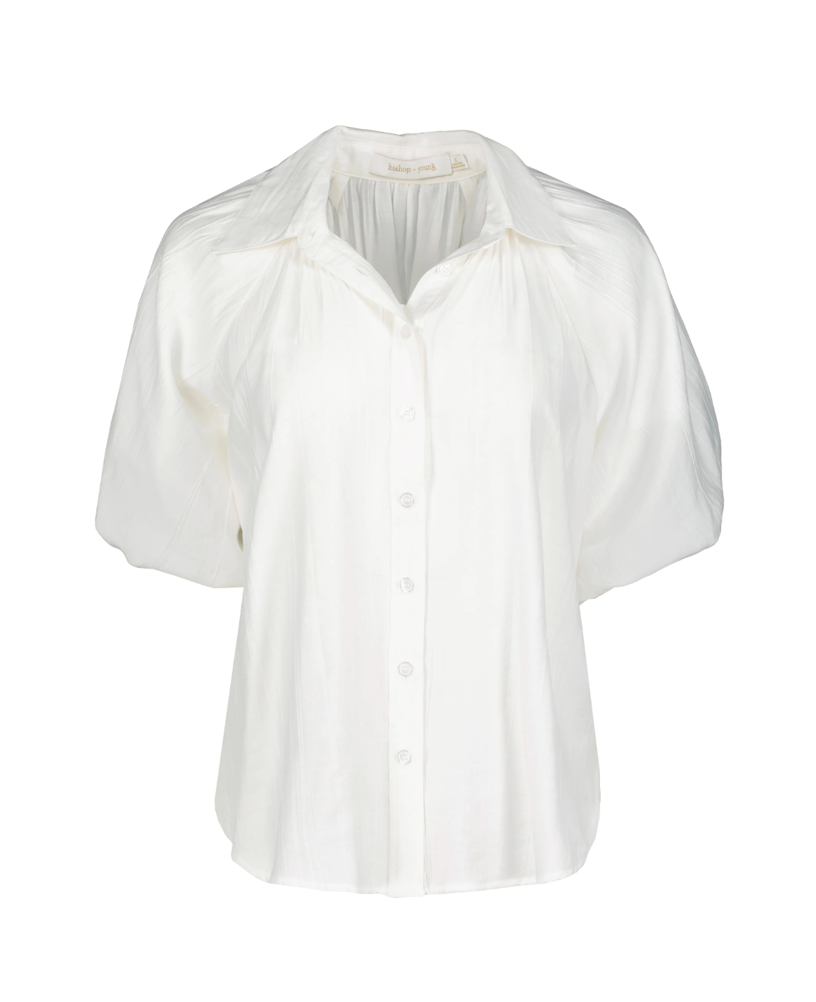 Anise Bubble Sleeve Top