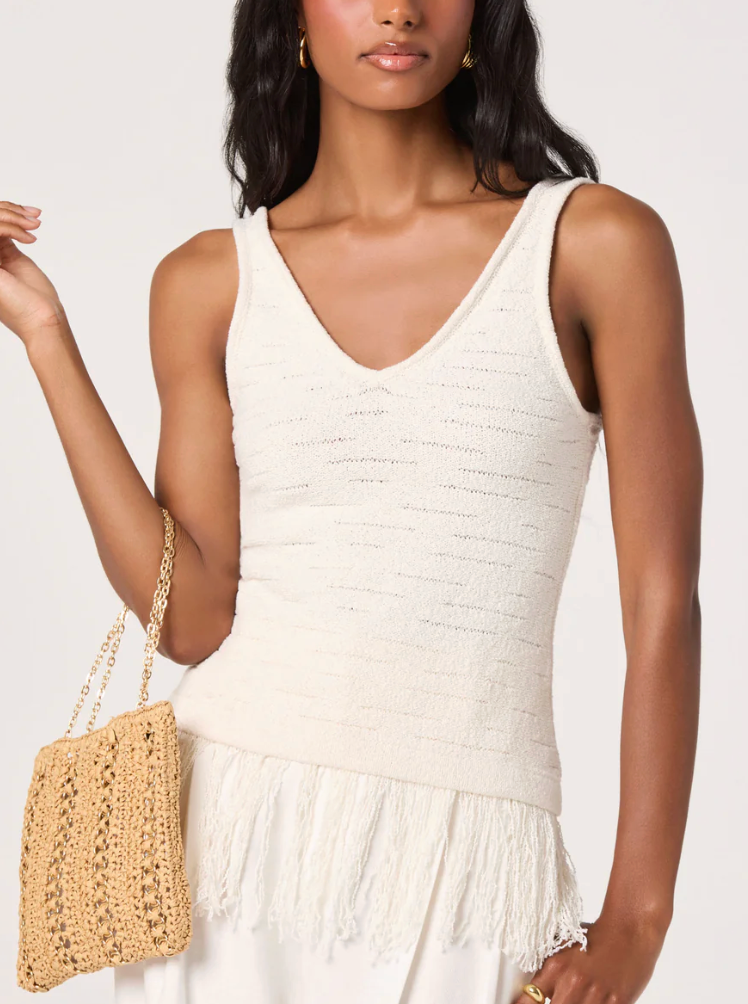Kate Fringe Sweater Top