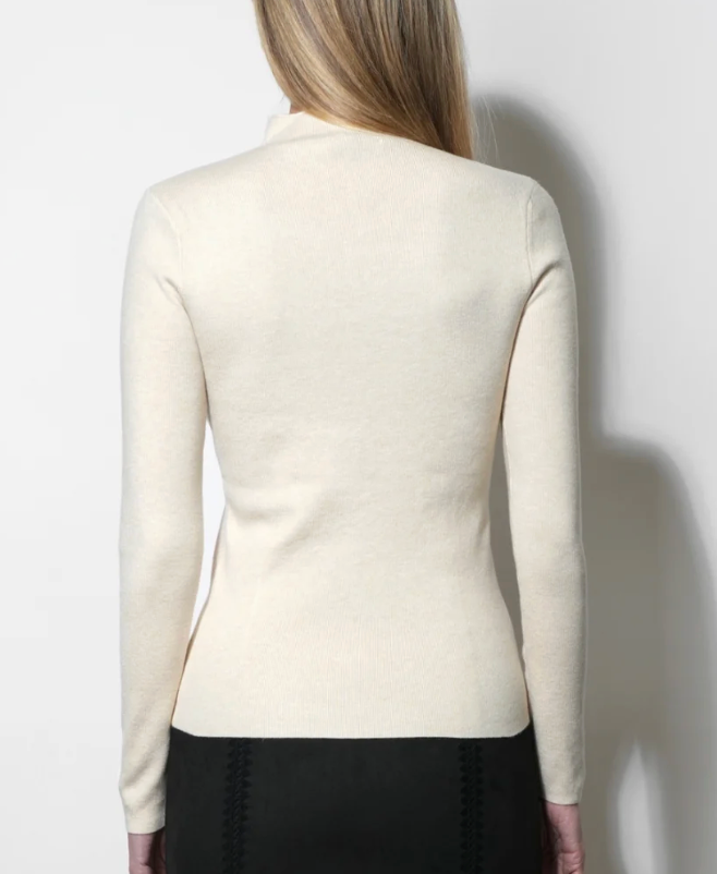 Bellamy Stitch Mock Neck Top