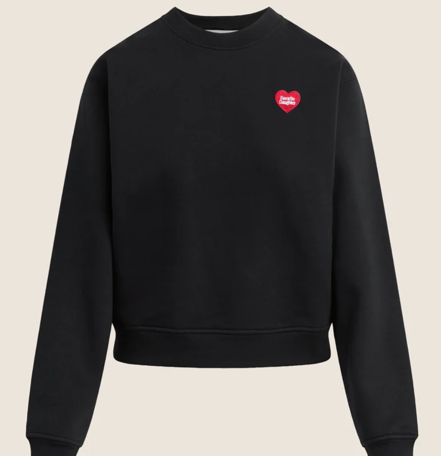 Embroidered Heart Sweatshirt
