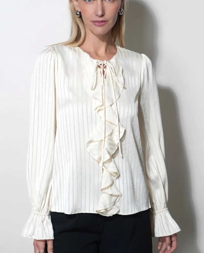 Remi Lace Up Blouse