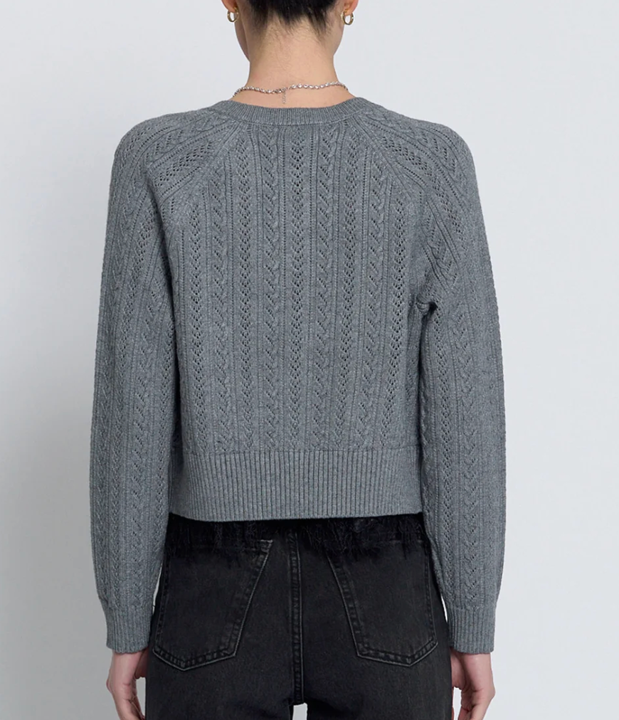 Stacey Lace Trim Cardigan