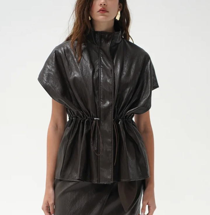 Fairfax Sleevless Leather Jacket