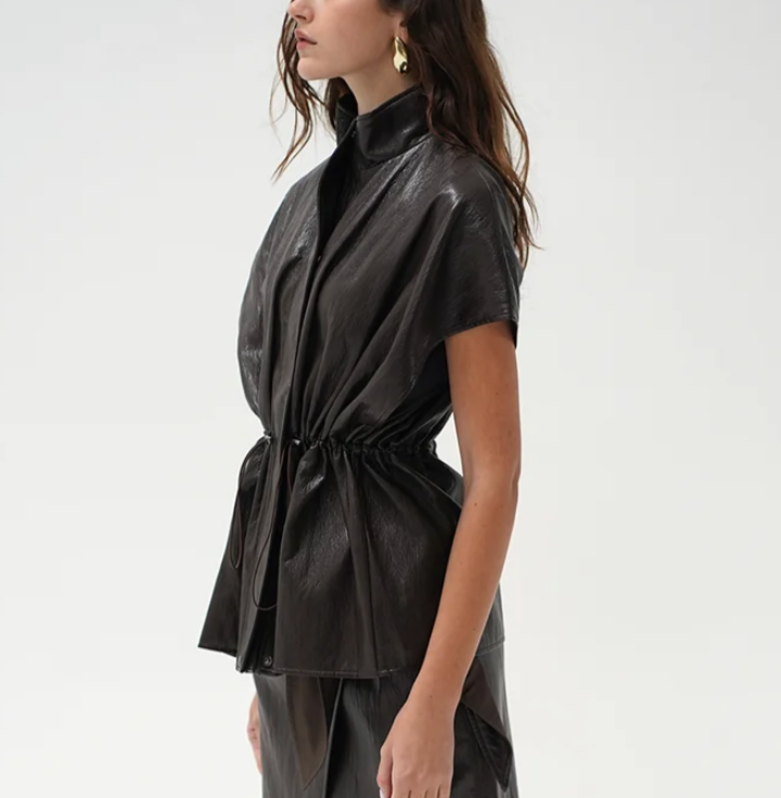 Fairfax Sleevless Leather Jacket