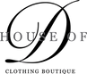 Logo of House of D Clothing Boutique with a stylized letter 'D'.